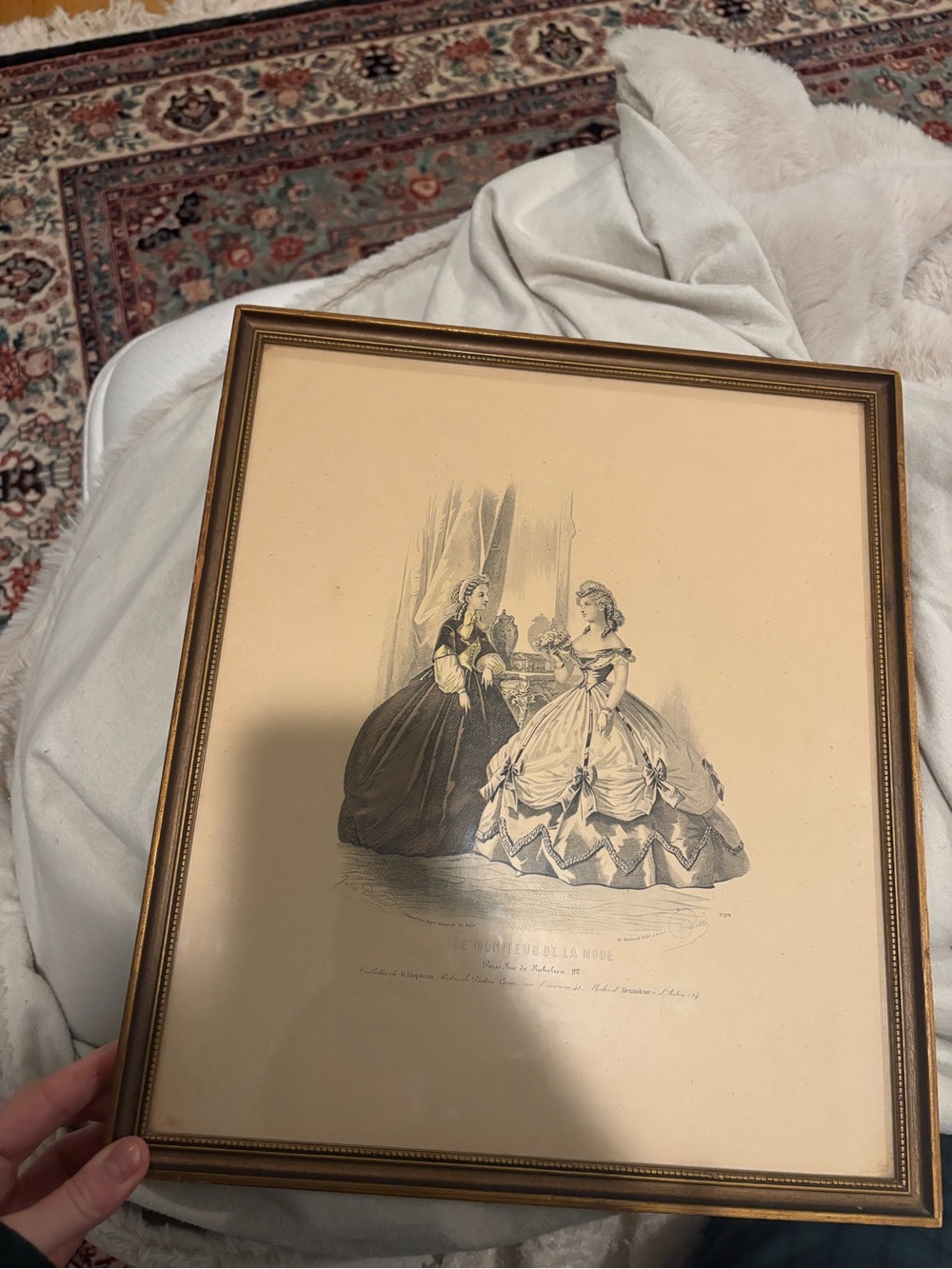 Framed print from Le Moniteur de la Mode
